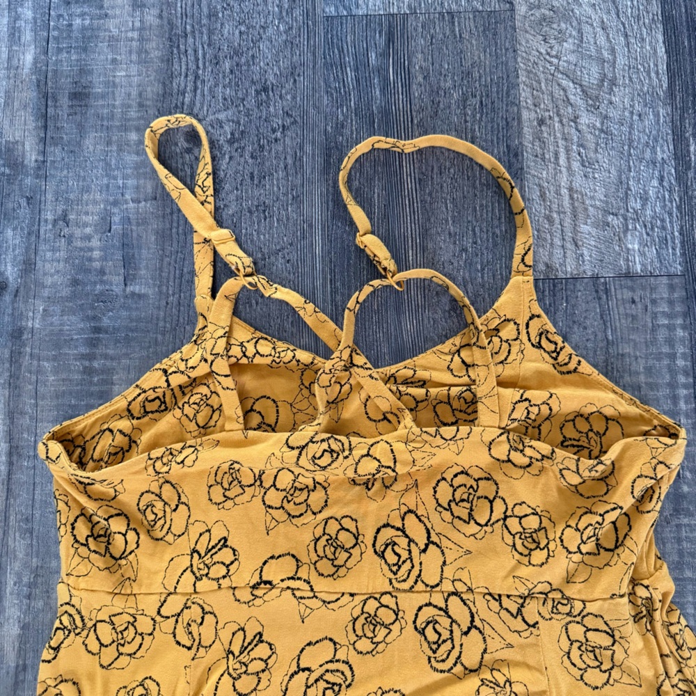 Torrid Yellow Floral Wrap Top - Picture 3 of 4